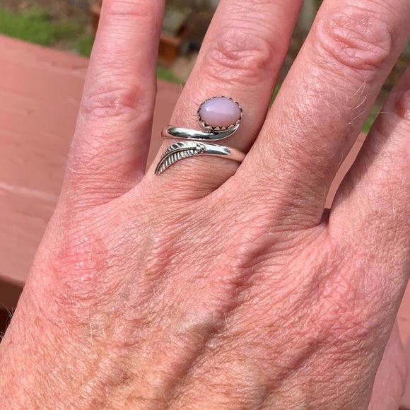 BOUTIQUE ROSE QUARTZ 925 STERLING SILVER RING, 6 - Picture 9 of 11